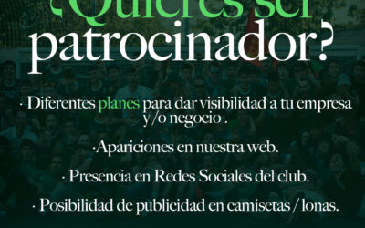 ¿QUIERES SER PATROCINADOR?